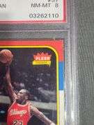 PSA NM-MT Grade 8 1986 Michael Jordan Fleer Number 57 Rookie Card