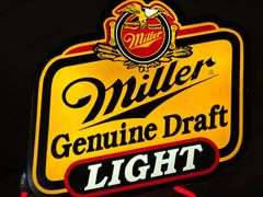 Miller Genuine Draft Light Basketball Neon Beer Sign