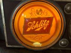 Schlitz Lighted 36" Clock
