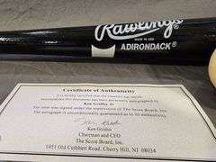 Ken Griffey Jr Autographed Rawlings Bat and Ball