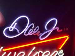 Dale Earnhardt Jr Nascar Budweiser Neon Beer Sign