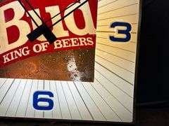 36" Lighted Budweiser Clock