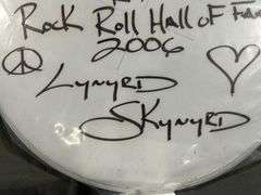 Artimus Pyle Lynyrd Skynyrd Signed Drum Skin