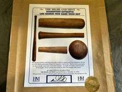 Lou Gehrig Framed Game Used Bat Piece