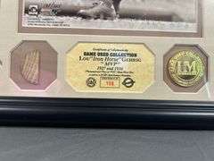 Lou Gehrig Framed Game Used Bat Piece