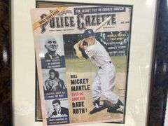 October 1956 Mickey Mantle Police Gazette