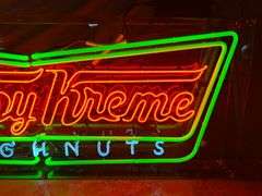 Krispy Kreme Doughnuts  Neon Sign