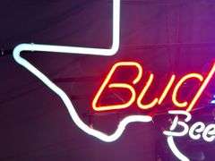 Bud Dry Texas Neon Beer Sign