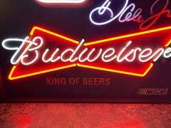 Dale Earnhardt Jr Nascar Budweiser Neon Beer Sign