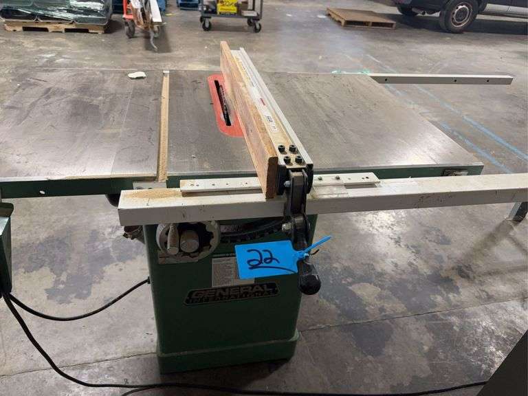 General International 50-200R 2HP Table Saw- Tilts to 45 Degrees-240V
