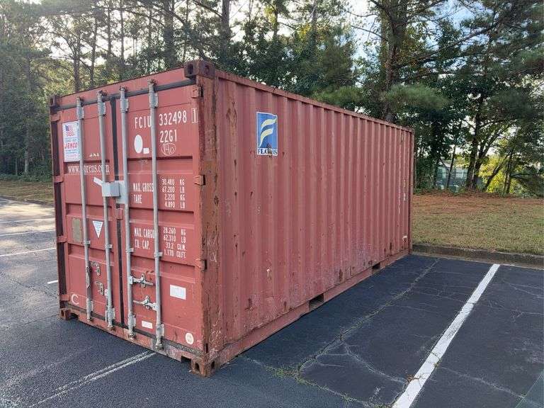 20ft Shipping Container - Rear Doors - Side Pockets