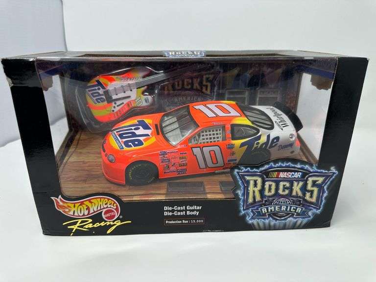 2000 Hot Wheels Nascar Rocks 1:24 (Box w diecast guitar and window) Tide #10 Ricky Rudd 25319