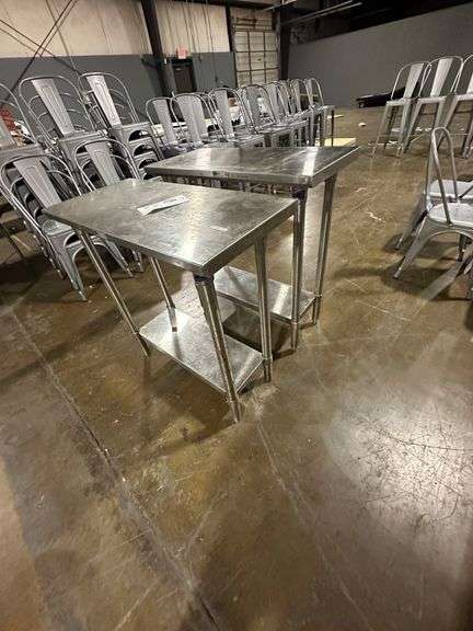 (2x) Stainless Steel Tables