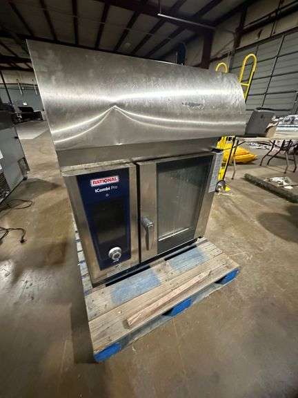 Rational iCombi Pro Combo Oven and Stand, UltraVent Recirculating Condensation Hood