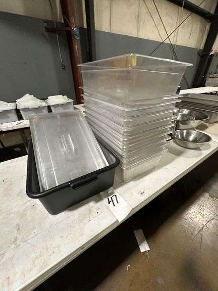 Assorted Plastic Containers with Assorted Lids