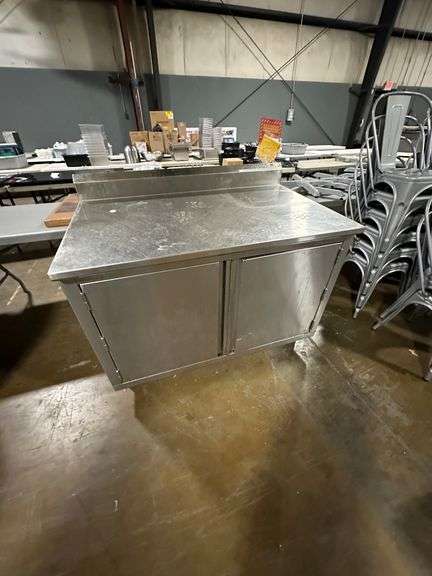 Stainless Steel Storage with Tray Holders