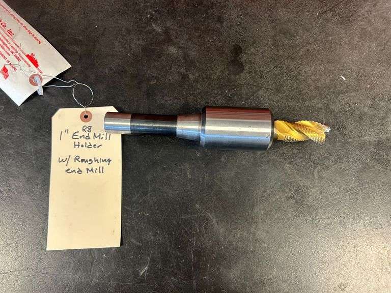 1" R8 End Mill Holder With Roughing End Mill