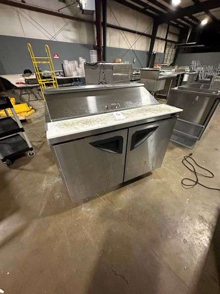 Turbo Air Stainless Steel Super Deluxe Two Door Mega Top Prep Table