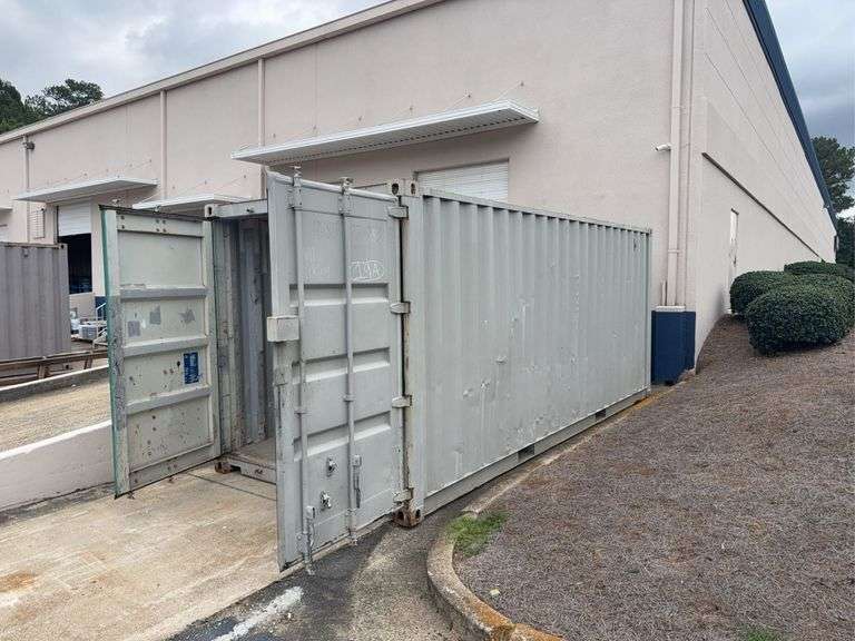 20ft Shipping Container - Side Pockets - Rear Doors