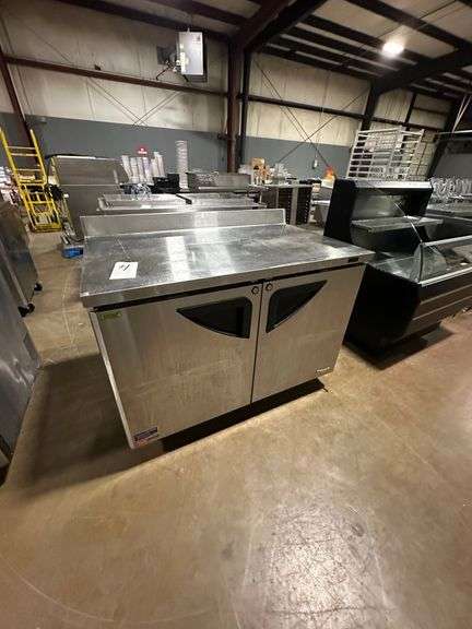 Turbo Air Stainless Steel Super Deluxe Two Door Worktop Refrigerator