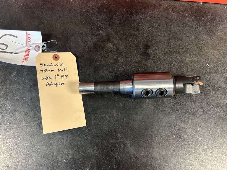 Sandvik 40mm Mill With 1" R8 Adaptor