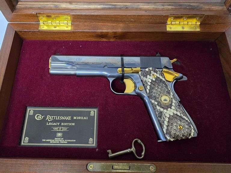 Limited Edition Colt Rattlesnake Legacy Edition M1911A1 .45 Caliber Serial#CV15653