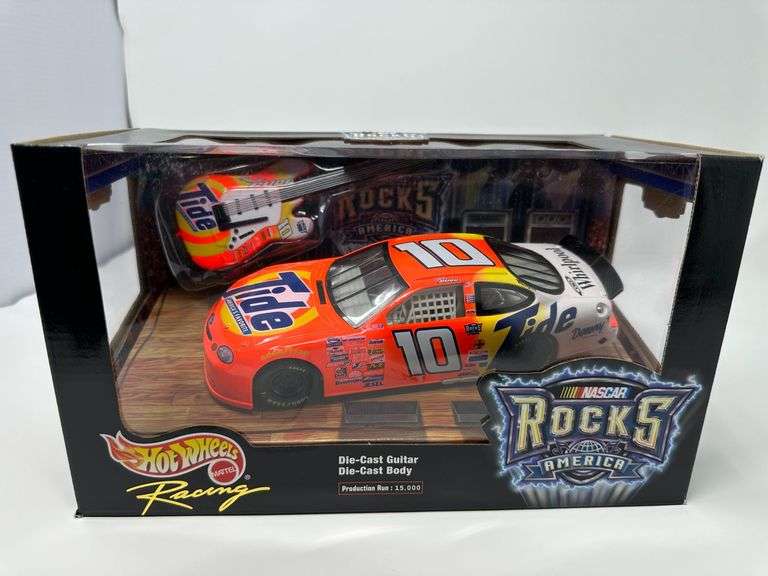 2000 Hot Wheels Nascar Rocks 1:24 (Box w diecast guitar and window) Tide #10 Ricky Rudd 25319