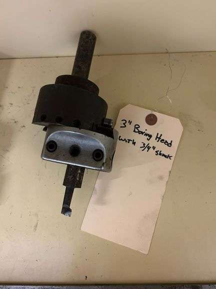 3" Boring Head With 3/4" Shank