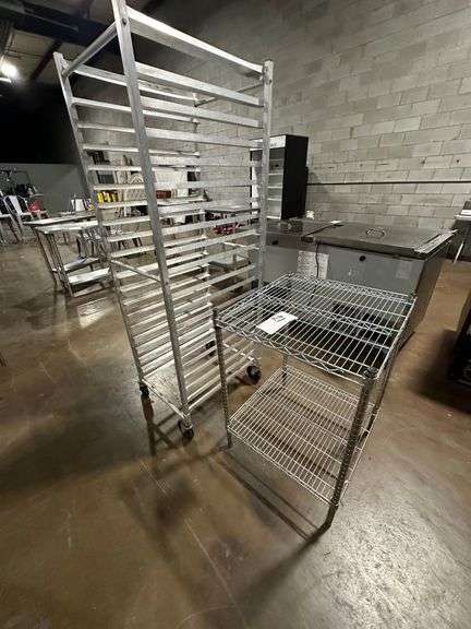 Metal Storage Rack and Tray Holder