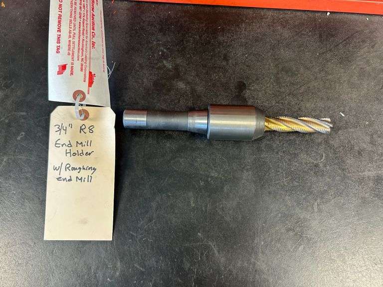 3/4" R8 End Mill Holder With Roughing End Mill