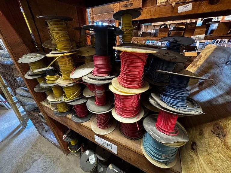 Electrical Wire Spools in Various Colors and Gauge Sizes image