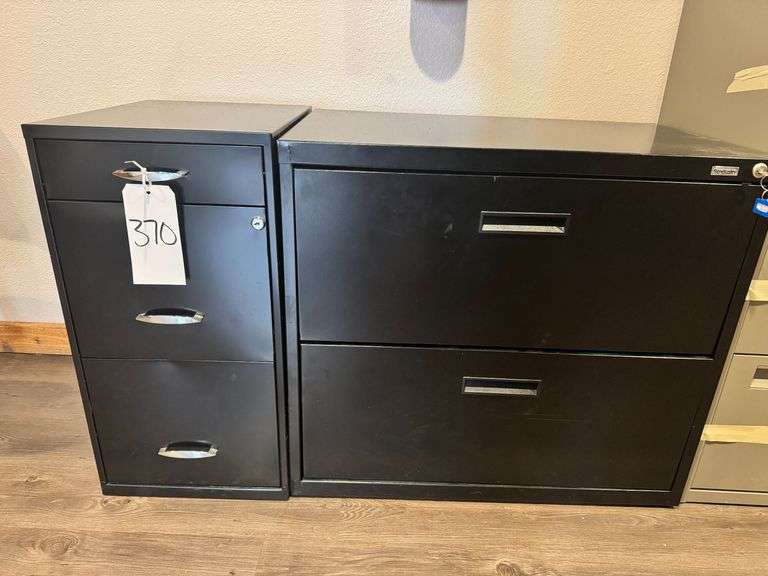 Three Drawer File Cabinet and Two Drawer Lateral File Cabinet image