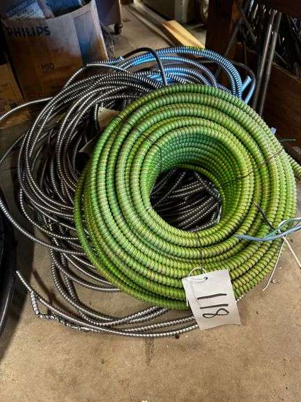 Grouping of AFC MC Luminary HCF Lite Cable and a Large Pile of Flexible Metal Cable image