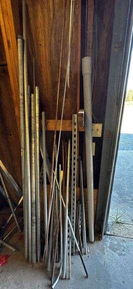 Metal Rods and Pipes, Various Types and Sizes, Includes Copper and Steel image