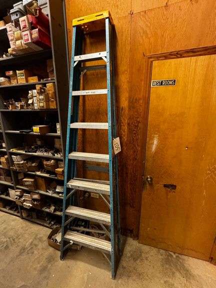 Werner 8-Foot Non-Conductive Fiberglass Stepladder with 250 Lb Capacity image