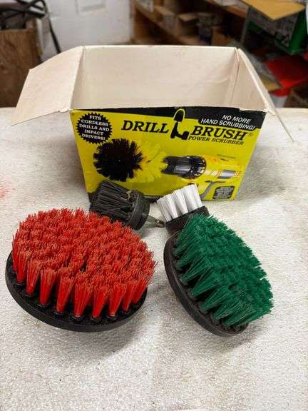 Drill Brush Power Scrubber Attachment Set for Cordless Drills image