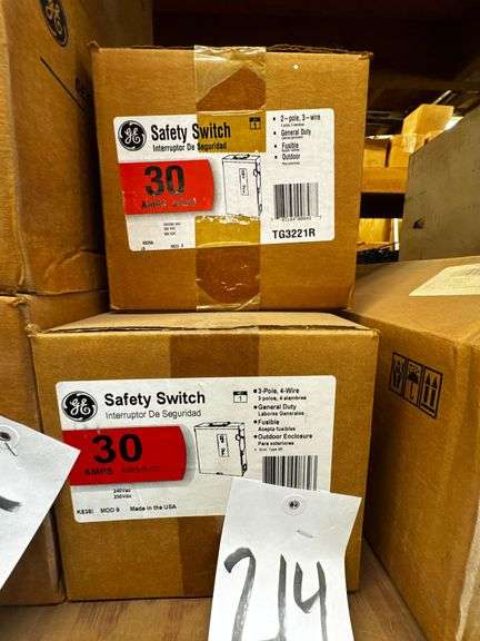 Two GE Safety Switches 30 Amps, Mod 8 & 9 image
