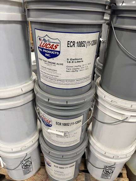 (3) Lucas Oil ECR 10852 5 Gal Sealed Bucket image