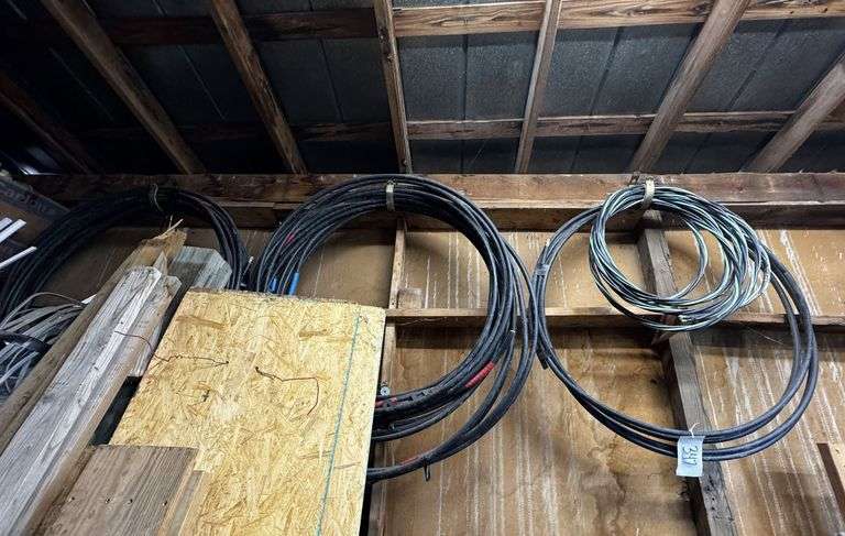 Various Electrical Power Cables with Insulation and Visible Wiring image