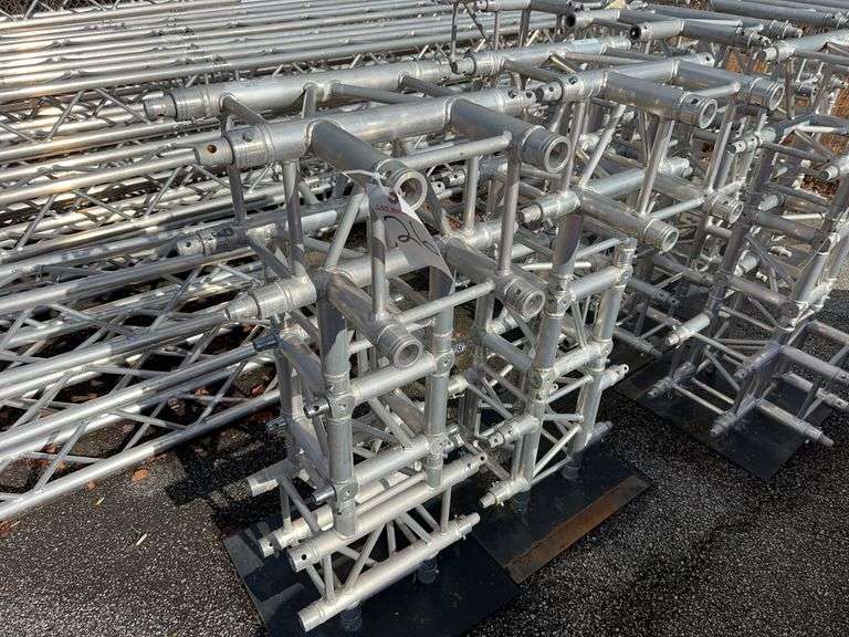 (2) DuraTruss Aluminum Trussing 4 Way  Connectors, Extensions, 2 Way Connectors and Bases image