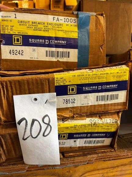 Square D Main Lug Load Center and Circuit Breaker Enclosure Models (78512, 49242, FA-100S) image