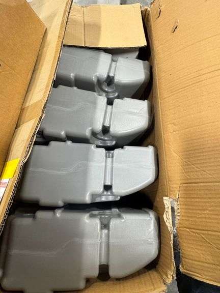 (2) Giant Flagpole Water Filled Bases (new in carton) image