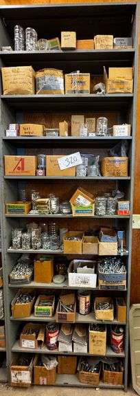 Screws, Bolts, and Nuts with Marked Specifications in Storage image