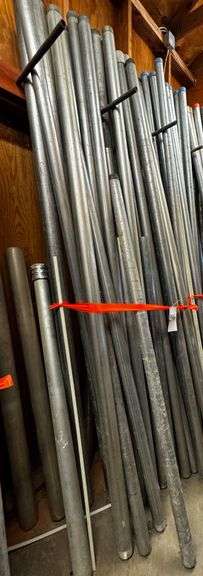 Grouping of Electrical Conduit Pipes: Various Sizes and Diameters image