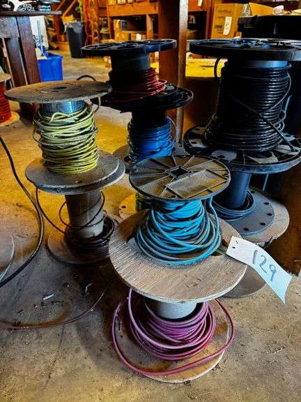 Large Grouping of 8 AWG THHN/THWN Insulated Wire in Assorted Colors image