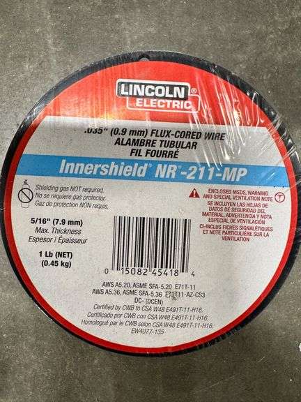 (13) Lincoln Electric .035 Flux Cored Wire Spools Innershield NR-211-MP image