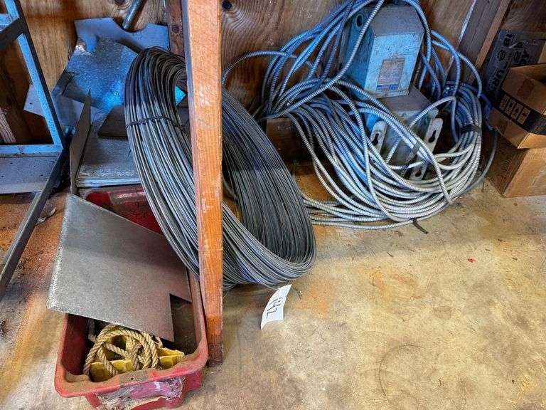 Grouping of Transformers, Wire, Steel Sheets, and Conduit image