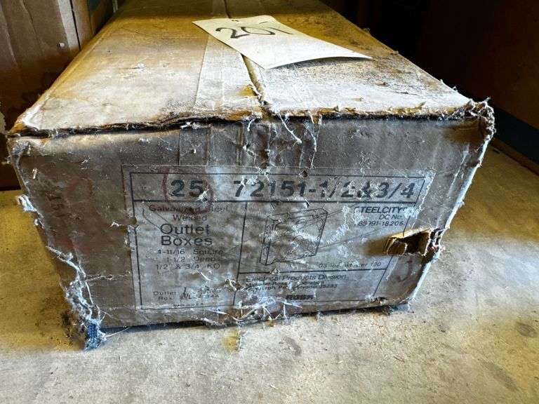 STEELCITY Outlet Boxes 72151-1/2″ & 3/4″ KO image