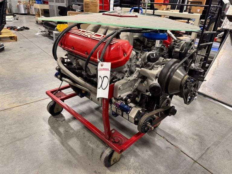 TRD Mock Up Motor on Rolling Stand with Plexi Table Top image