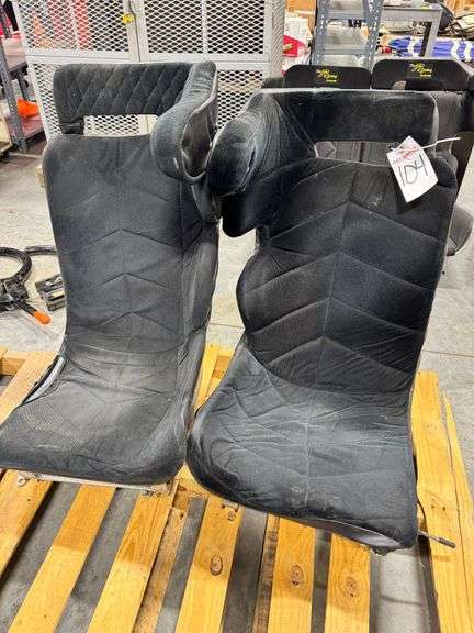 Pair of NASCAR Hall of Fame Racing Simulator Seats (Driver and Passenger seats) image